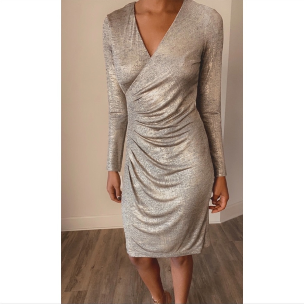 Guess Silver / Gold metallic dress
